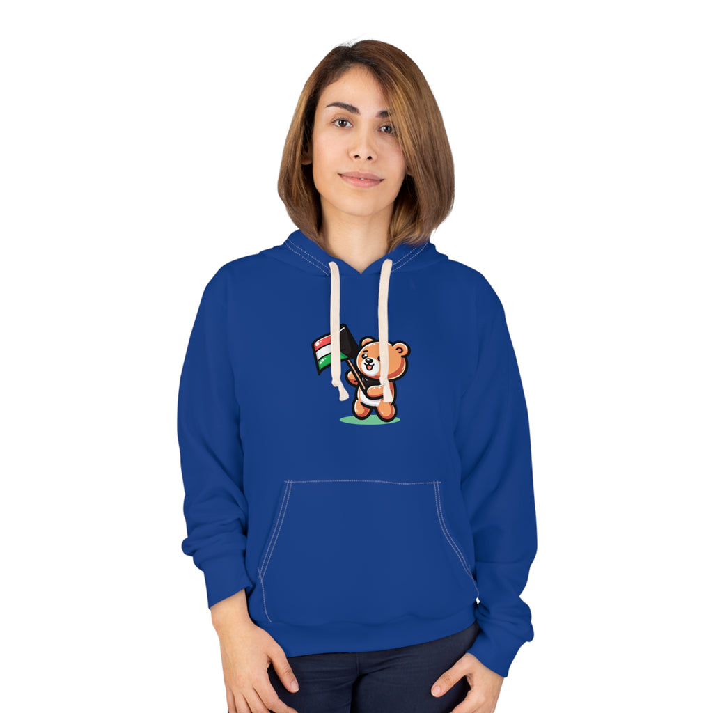 🐻💙 Bear of Solidarity Hoodie – Bold Style, Brave Message
