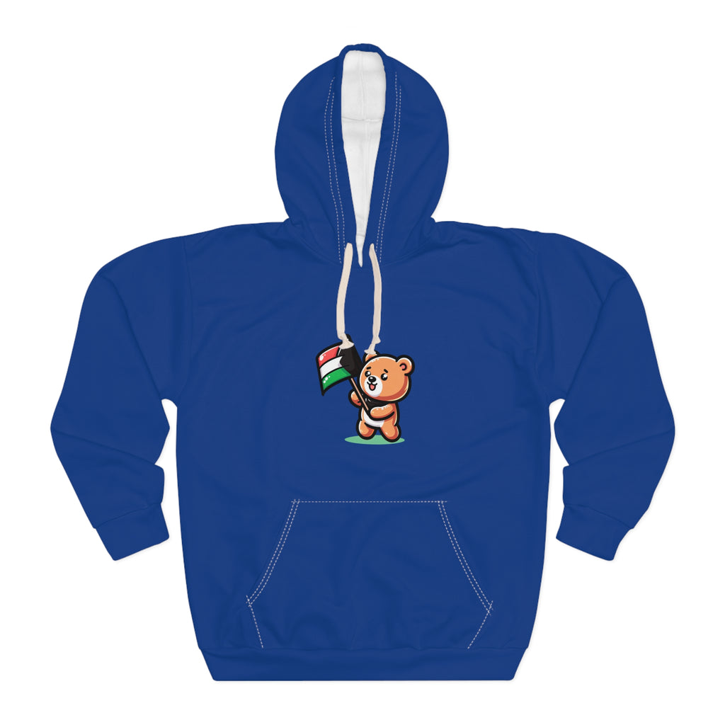 🐻💙 Bear of Solidarity Hoodie – Bold Style, Brave Message