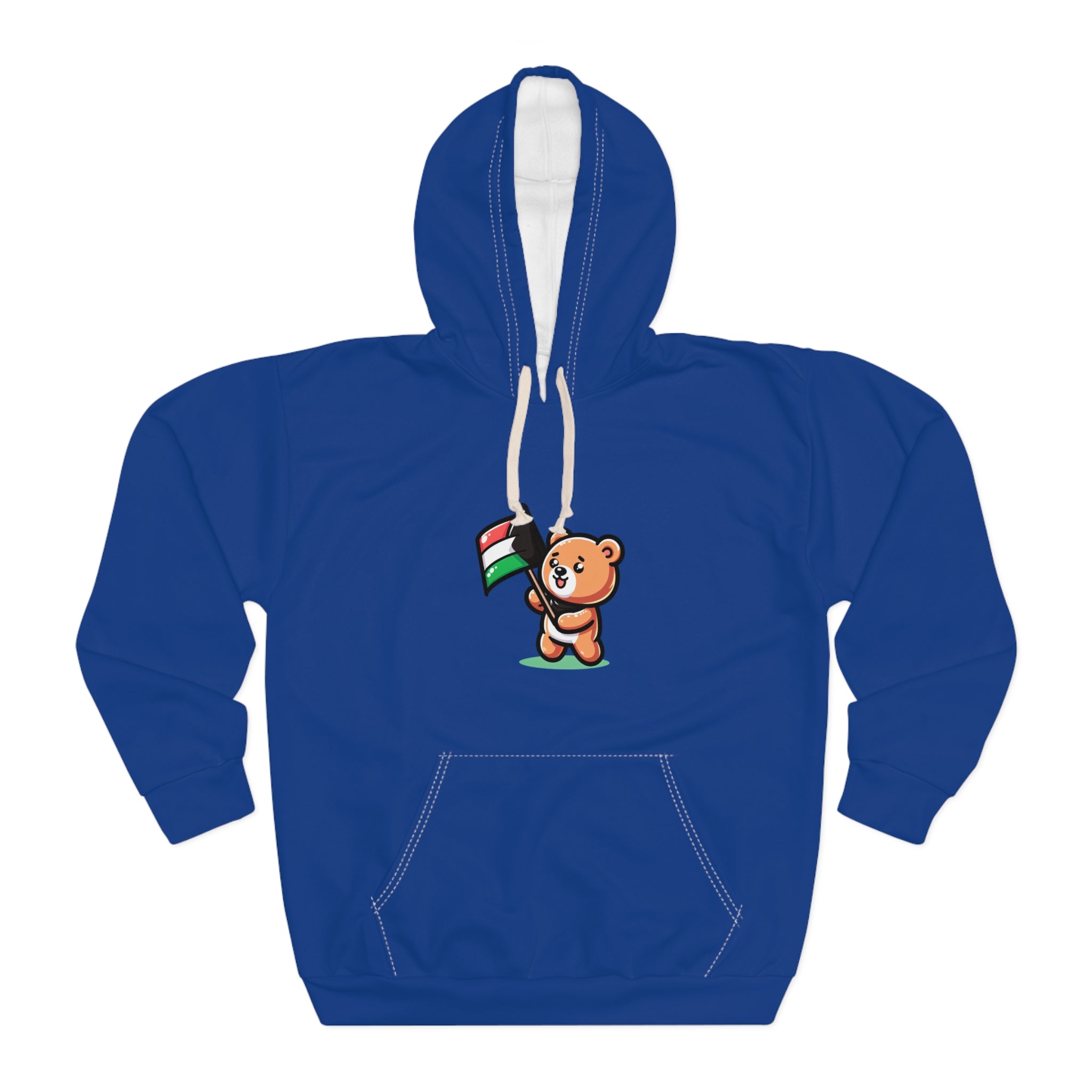 🐻💙 Bear of Solidarity Hoodie – Bold Style, Brave Message